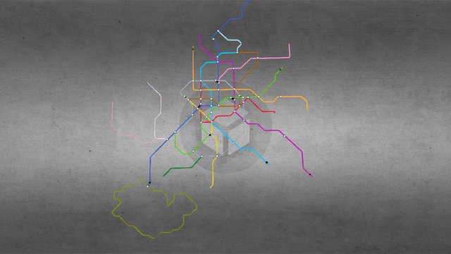 The Underground of Madrid [Spain] Anim WIP 3D Model