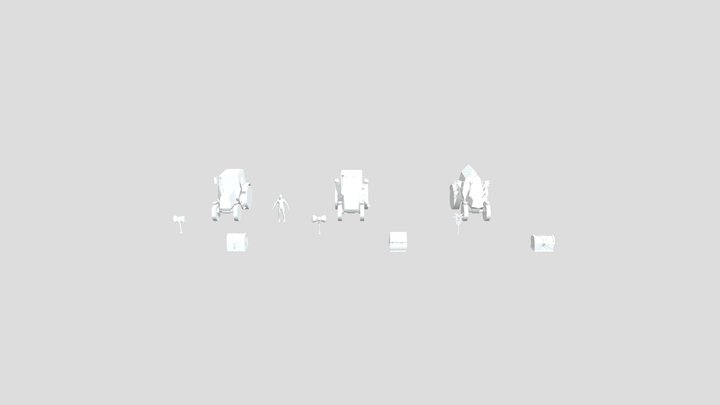[HW XYZ School] Силуэты 3D Model
