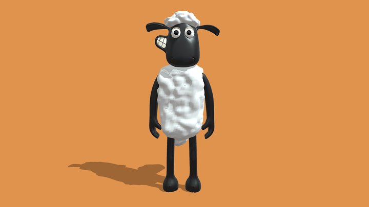 Shaun The Sheep 3D Model