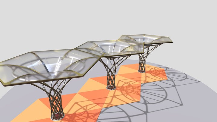 Metal Canopy Basic 3D Model