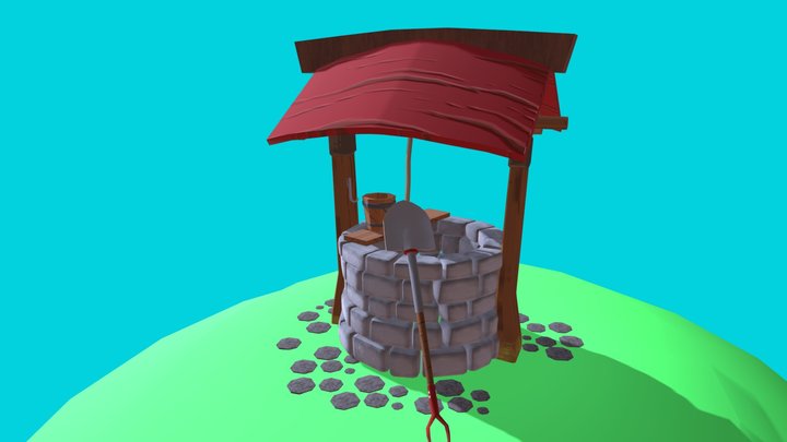 Poço Cartoon 3D Model