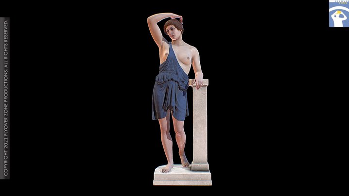 3D rendering of Wounded Amazon Sciarra Type (restored)