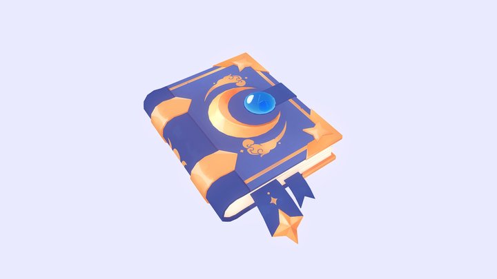 Magic Tome 3D Model