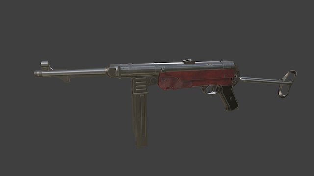 Maschinenpistole 40 3D Model