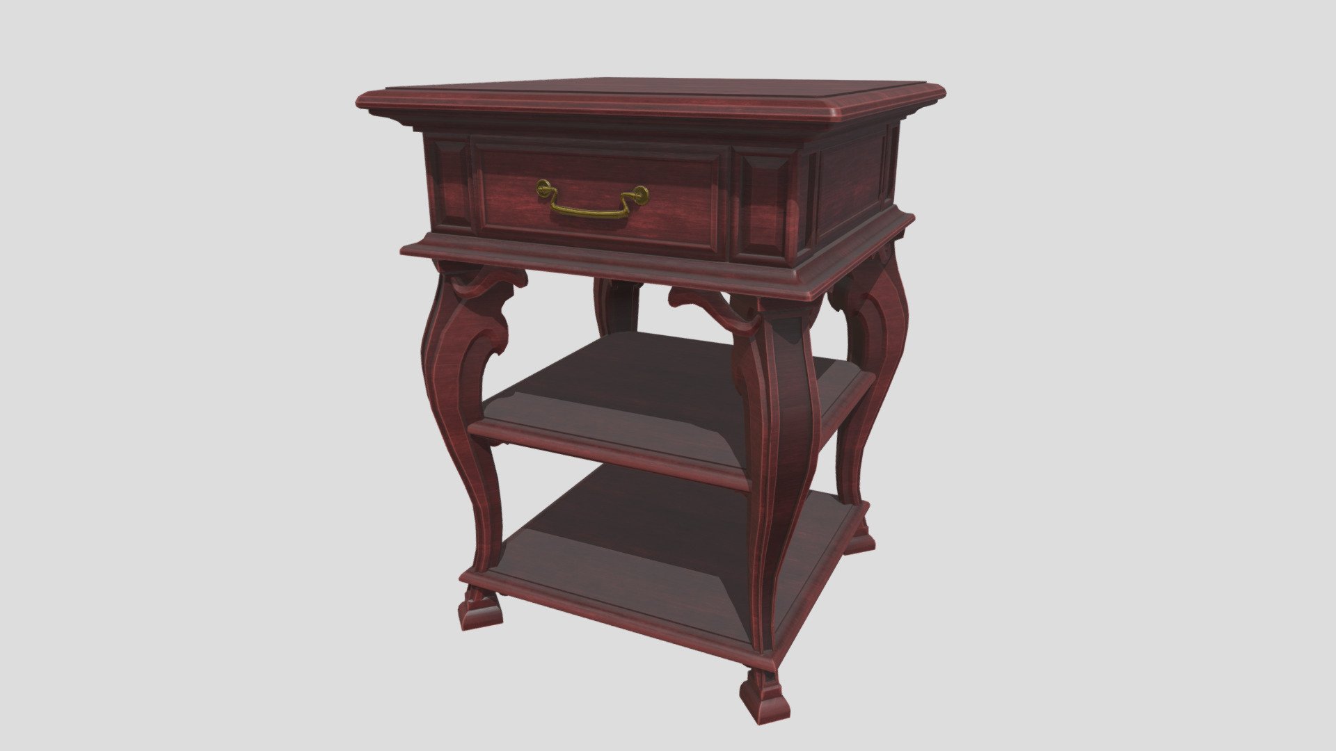 Vintage Redwood Side Table