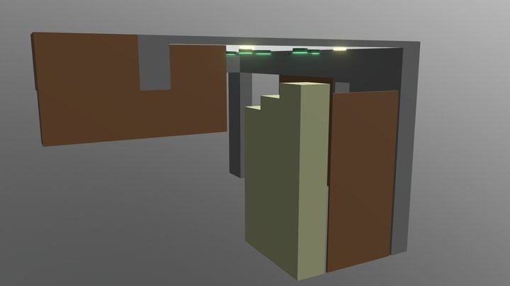 Living Room Ceiling 3D Model