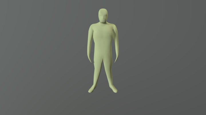 Walk Cycle 3D Model