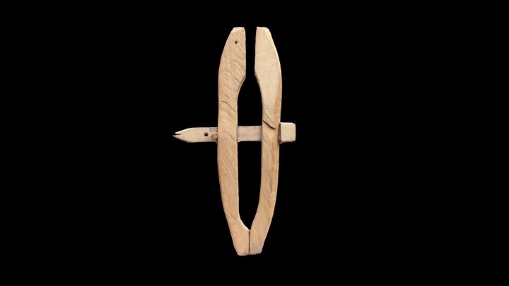 Replica Medieval Wood Clamp 3D Model