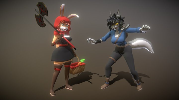 Red Rabbit Hood and Big Bad Wolfette