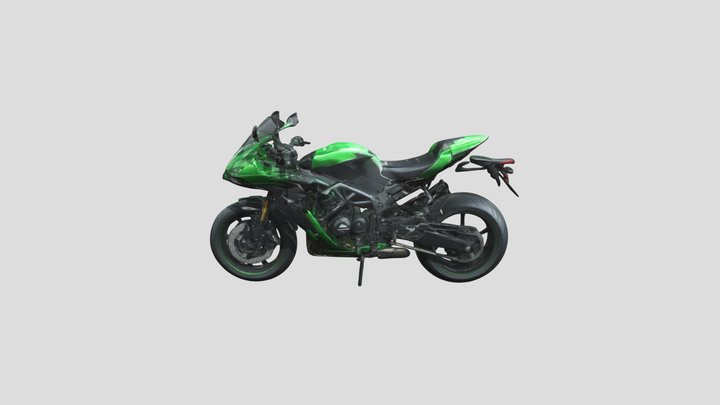 Kawasaki ninja H2R 3D Model