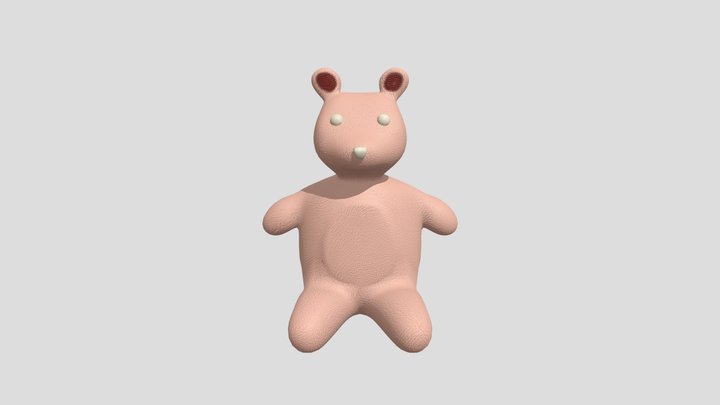 Flesh Bear 3D Model