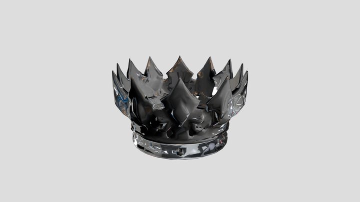 Obsidian Sovereign Crown 3D Model