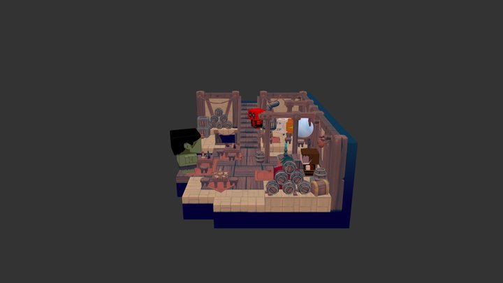 Angry Hulk 3D Model