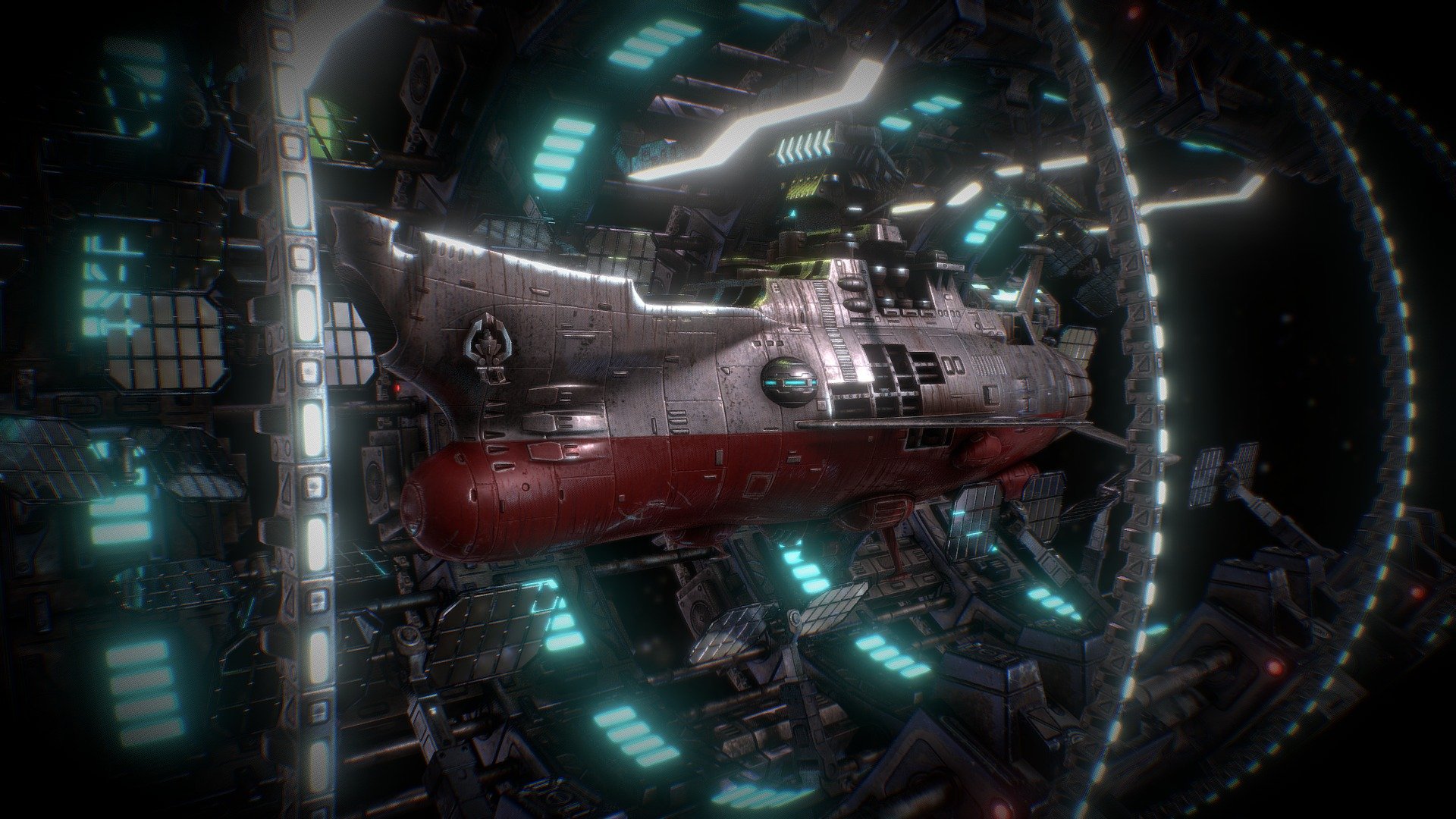 Space Hangar Yamato StarBlazer 2199 TOY - 3D model by giobiancoFB  (@giobiancoFB) [9bea99b]