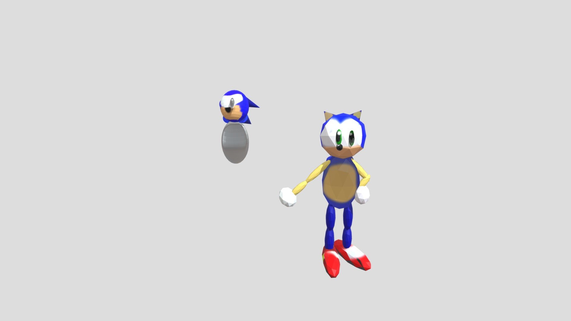 Posed Low Poly Sonic10 2 - Download Free 3D model by sebyseb ...