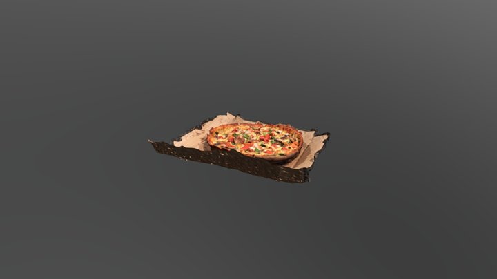 Pizza Simplified 3d Mesh 3D Model