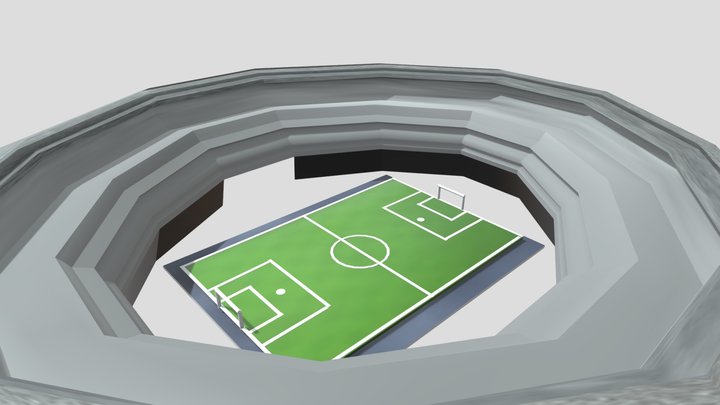 Soccer Stadium 3D Model