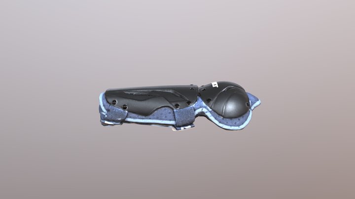 BILT Knee Armor Basic Logo Reference 3D Model