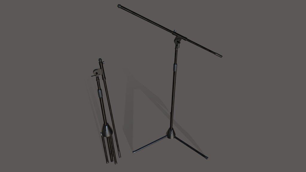 Microphone Stand With Boom Arm (Legged)