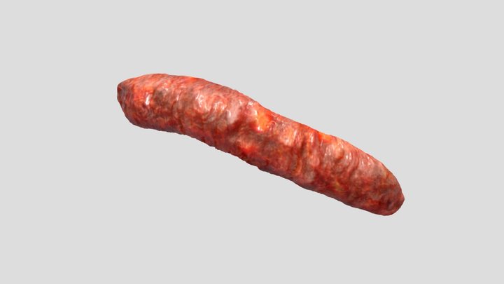 Salame Piccante Spicy Calabrian Sausage 3D Model