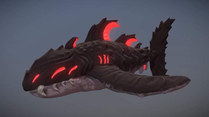 Crimson Leviathan 3D Model