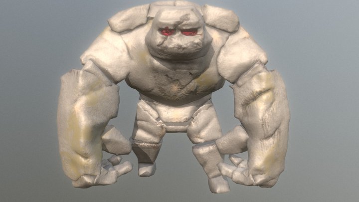 Sculpt January #5 | Golem 3D Model