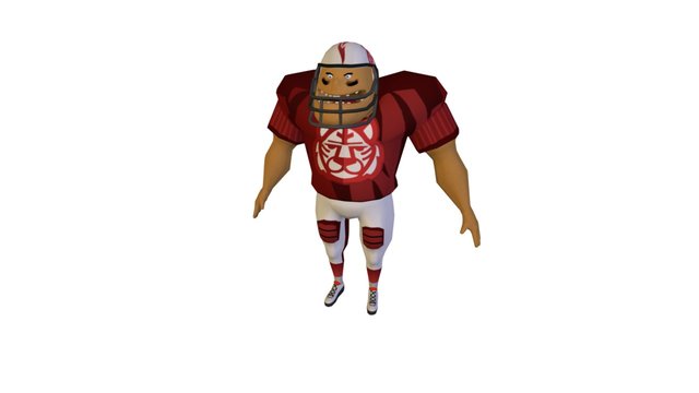 Bad guy_ "Amercican football race" 3D Model