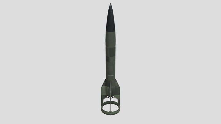 Fictional Interwar Rocket Painted