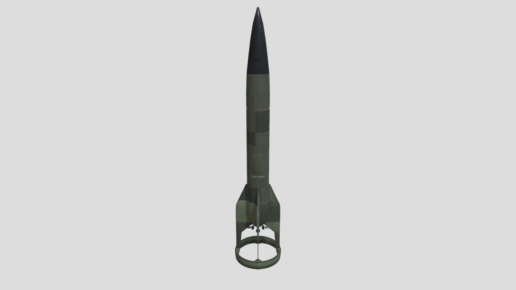 Fictional Interwar Rocket Painted