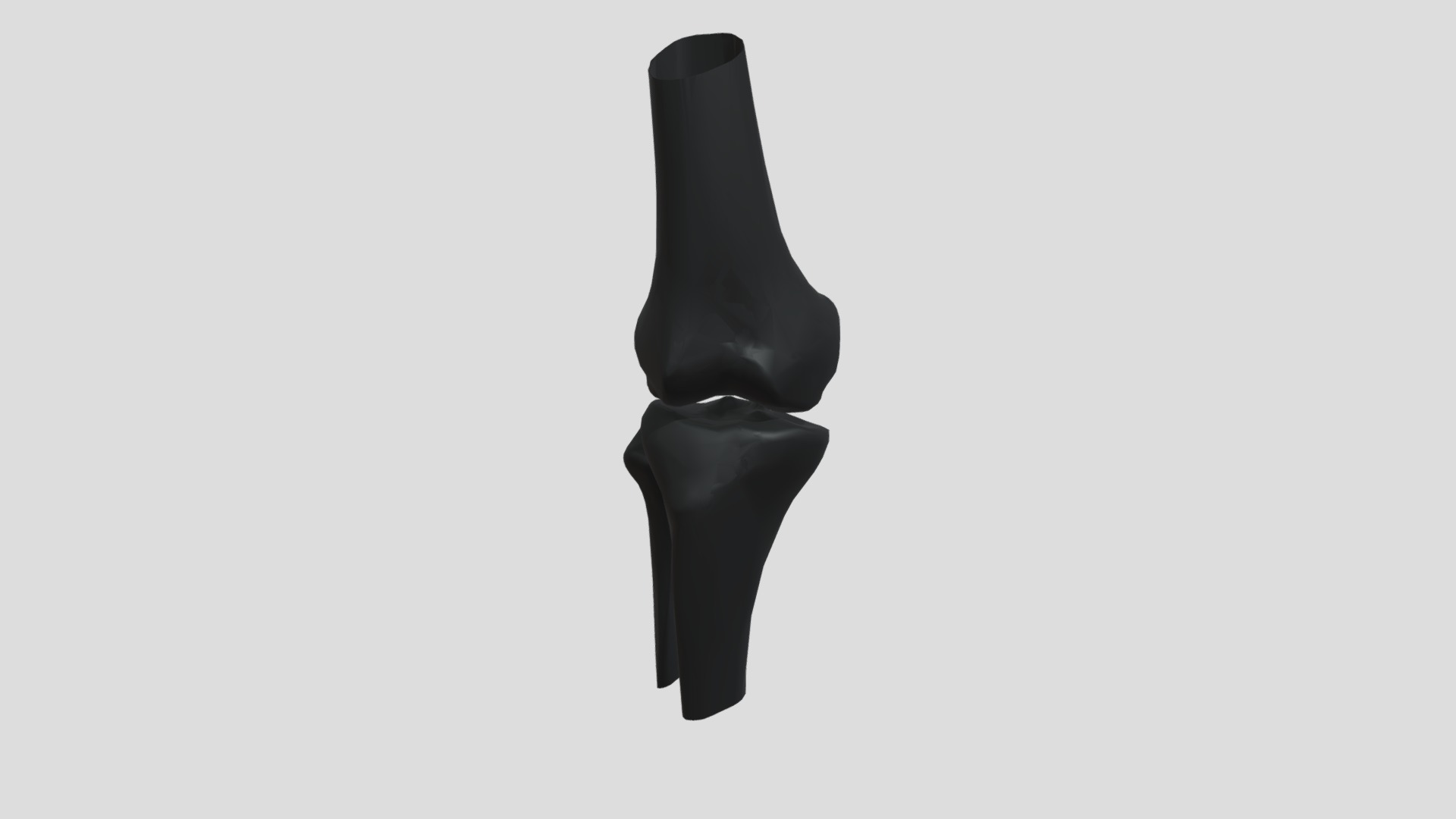 3D model Knee - This is a 3D model of the Knee. The 3D model is about a black object with a black handle.