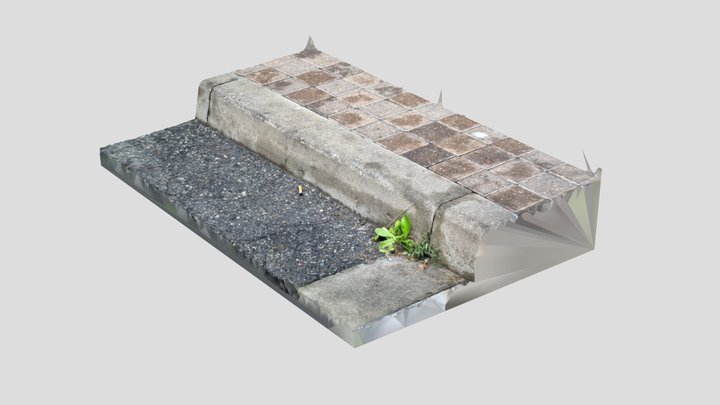 Street Curb Side 3D Model