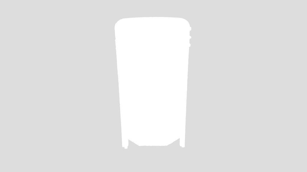 Tall Metal Trashbin