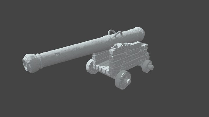 Cannon Sculpt 3D Model