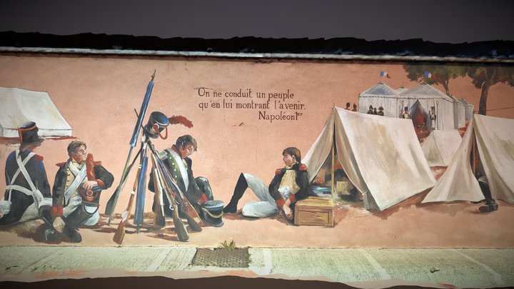 Fresque Napoléon 1er par Claire Aton 3D Model