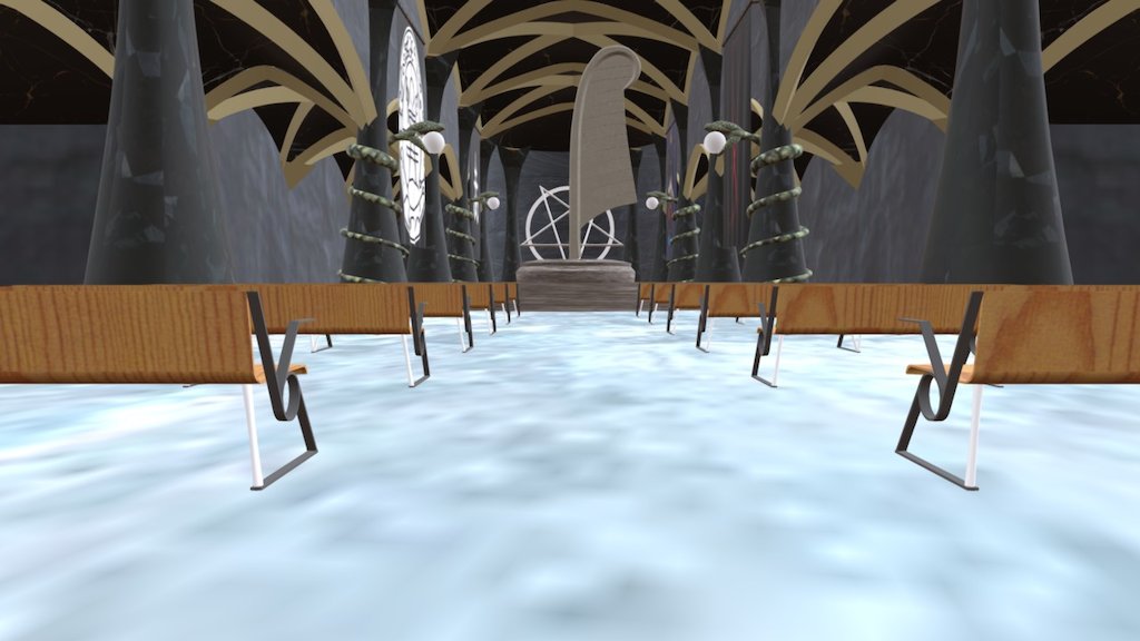 Satanic Cathedral - 3D model by JoshiiMoo [9bf7285] - Sketchfab