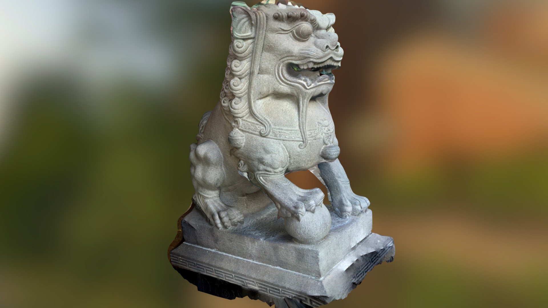 Stone Lion 2 redo Download Free 3D model by jtressle