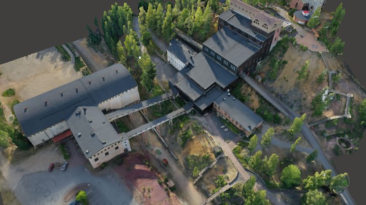 Old mining complex 3D Model