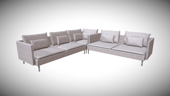 Soderhamn sohva 3D Model