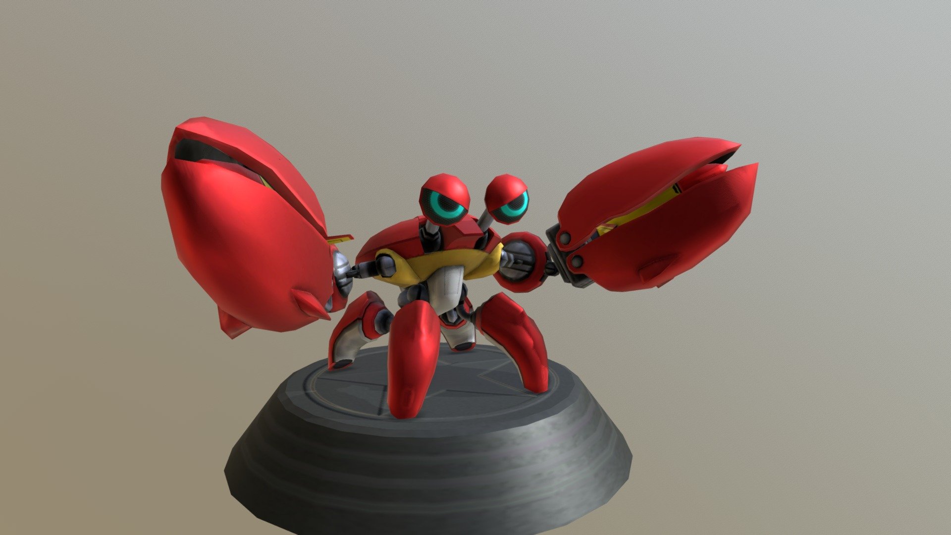 Sonic Generations - Crabmeat Statue - Download Free 3D model by