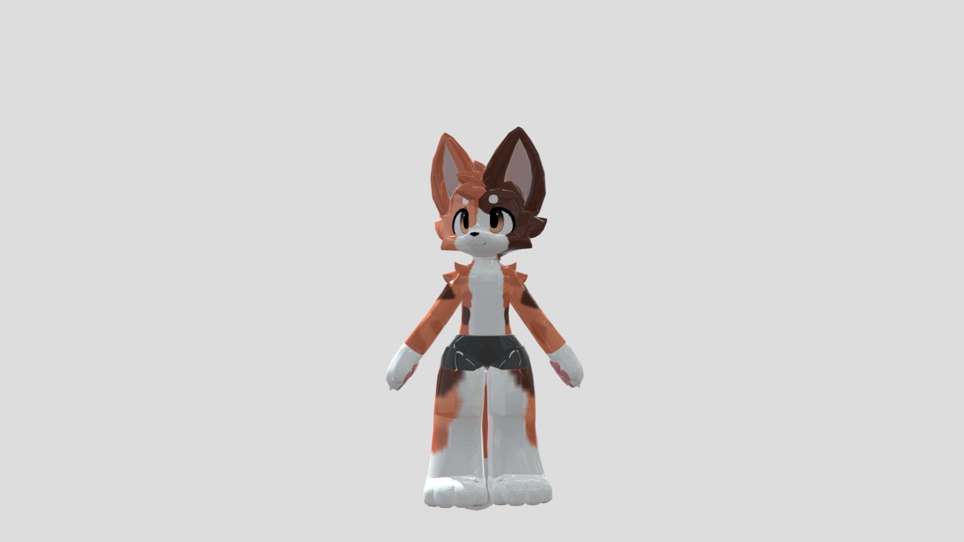 Calico_kemono_cat_v2 - Download Free 3D model by Pro_cat555 [9bfd0a6 ...