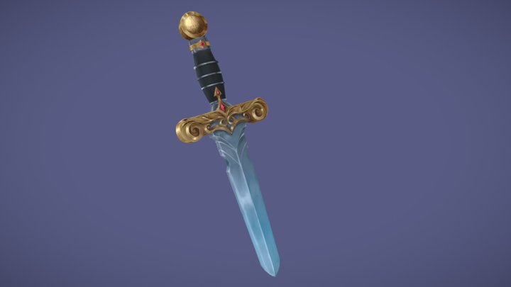 [STUDENT WORK] Glowing Dagger 3D Model