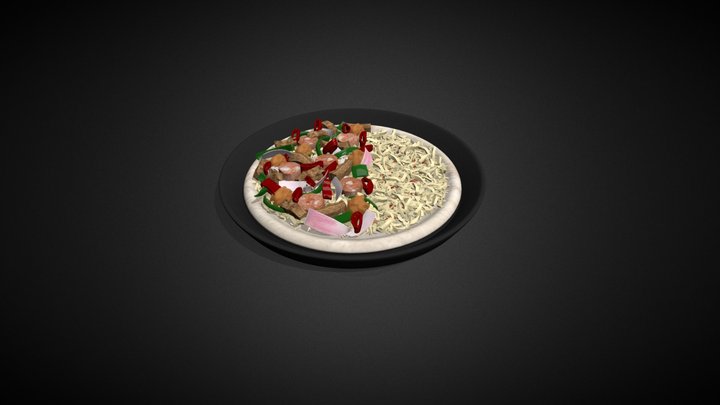 RawPizza 3D Model