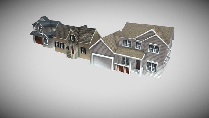 Hello_neighbor_houses 3D Model