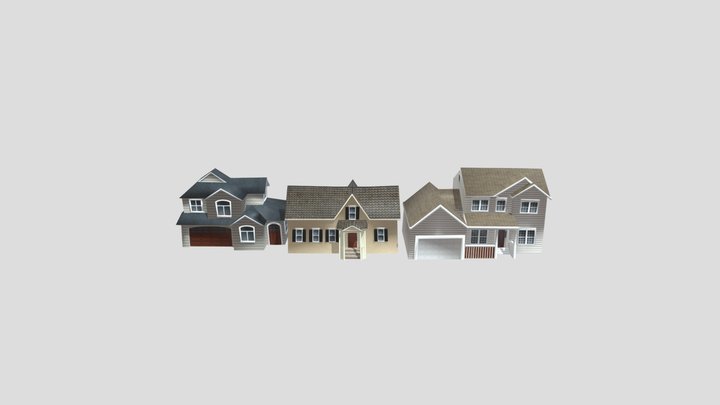 Hello_neighbor_houses 3D Model