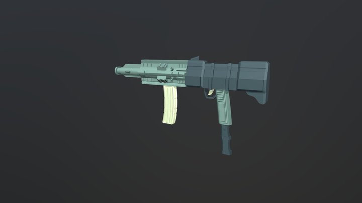 Automatic Pistol 3D Model