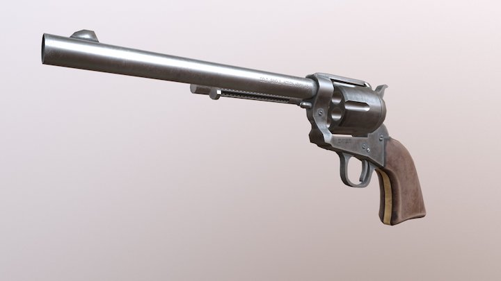 Colt Revolver .45 3D Model