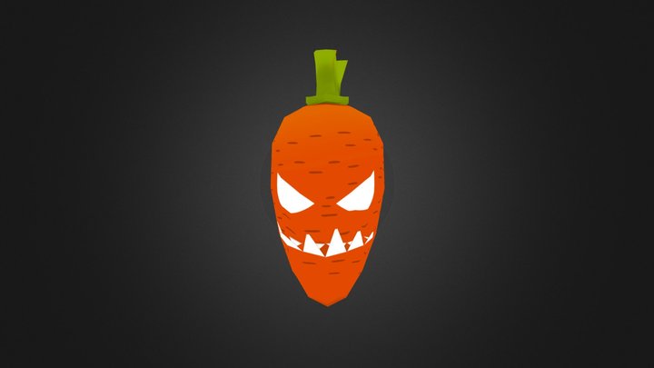 Carrot Monster - KritterQuest Game 3D Model