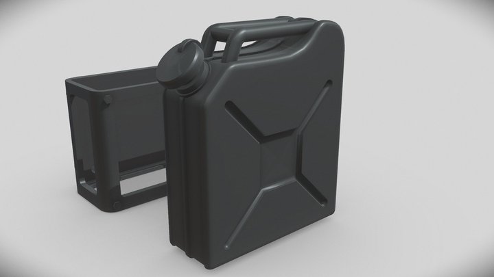 RC Jerrycan for Crawler 3dprint 3D Model