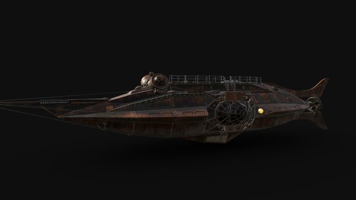 Nautilus Submarine 3D Model