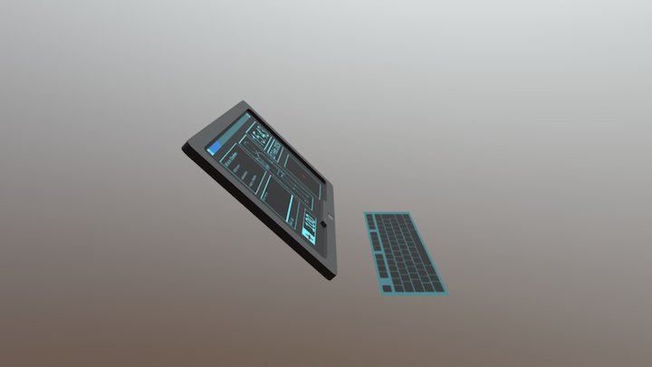 Sci-Fi Tablet 3D Model